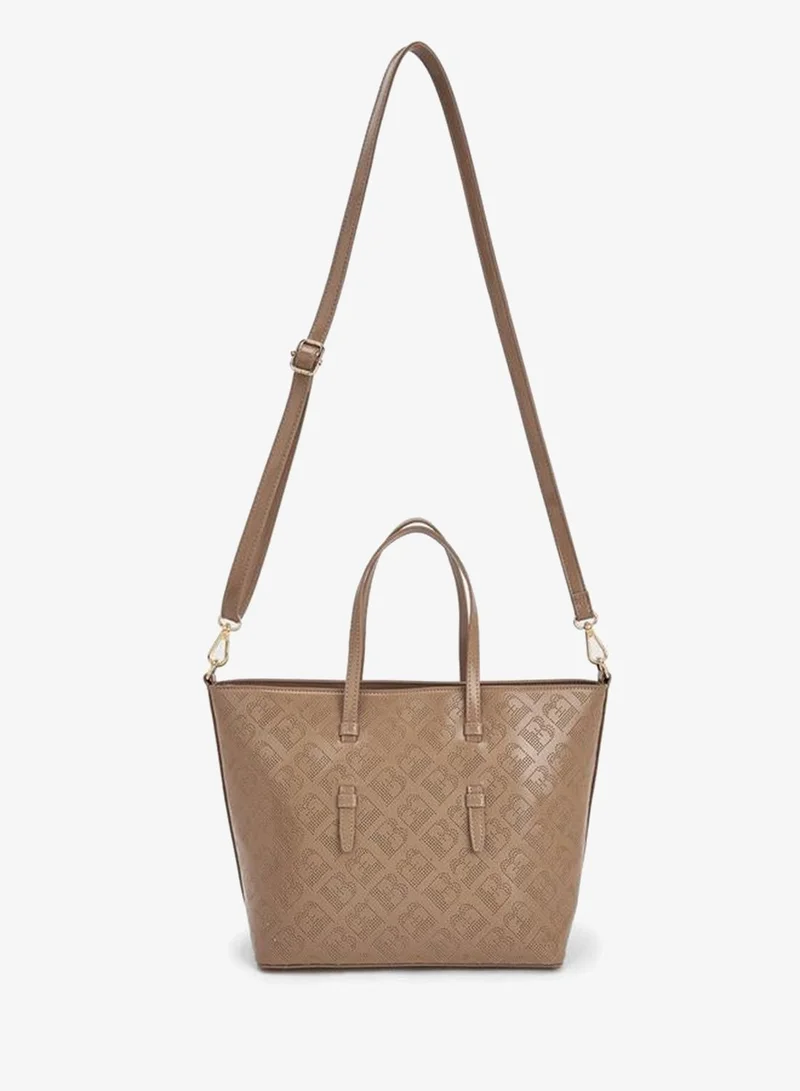 Flora Bella By Shoexpress Flora Bella Laser Cut Tote Bag with Detachable Shoulder Strap