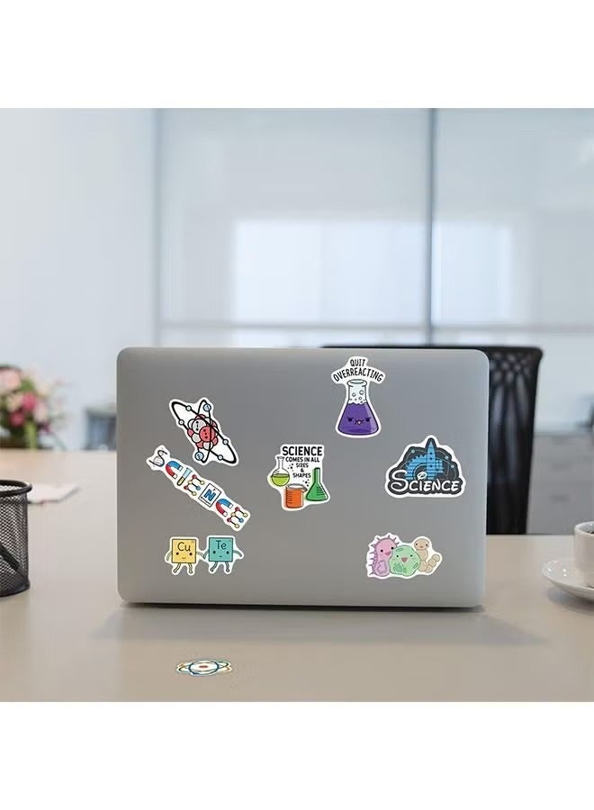 DTBG Science Stickers Pack, 50 Pcs Physics Chemistry Biology Experiment Stickers for Hydroflask Laptop Water Bottle for Kids Teens Students Teachers, Waterproof Vinyl Laboratory Stickers Decal - Image 5