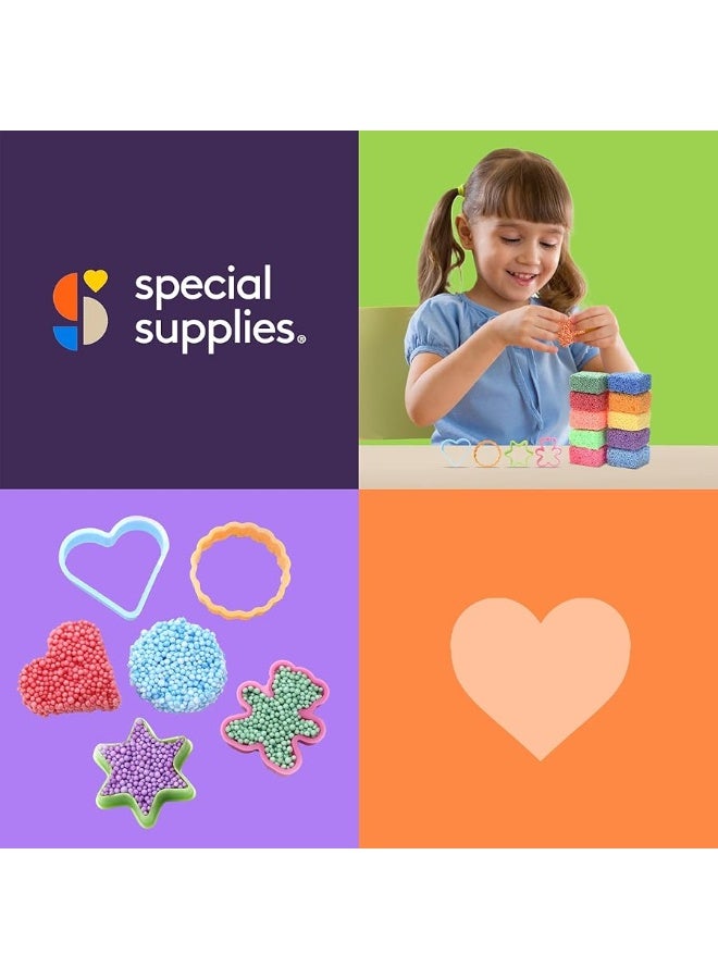 Special Supplies Special Supplies Fun Foam Modeling Foam Beads Play Kit, Childrenâ€™s Educational Clay for Arts Crafts Kindergarten, Preschool Kids Toys Develop Creativity, Motor Skills (10-Pack)  - Image 1
