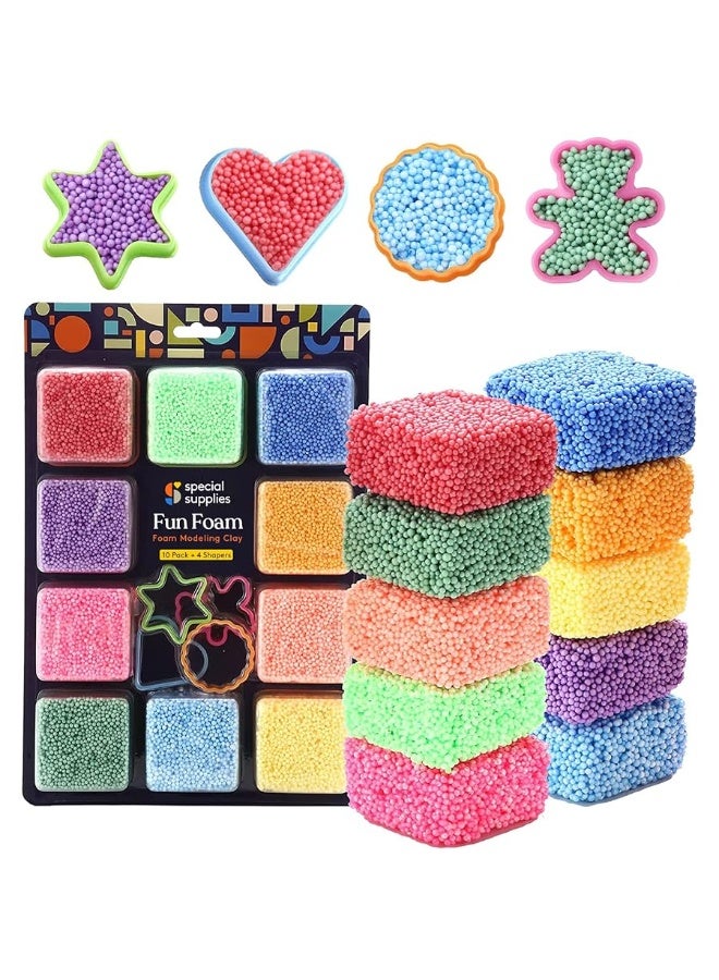 Special Supplies Special Supplies Fun Foam Modeling Foam Beads Play Kit, Childrenâ€™s Educational Clay for Arts Crafts Kindergarten, Preschool Kids Toys Develop Creativity, Motor Skills (10-Pack)  - Image 4