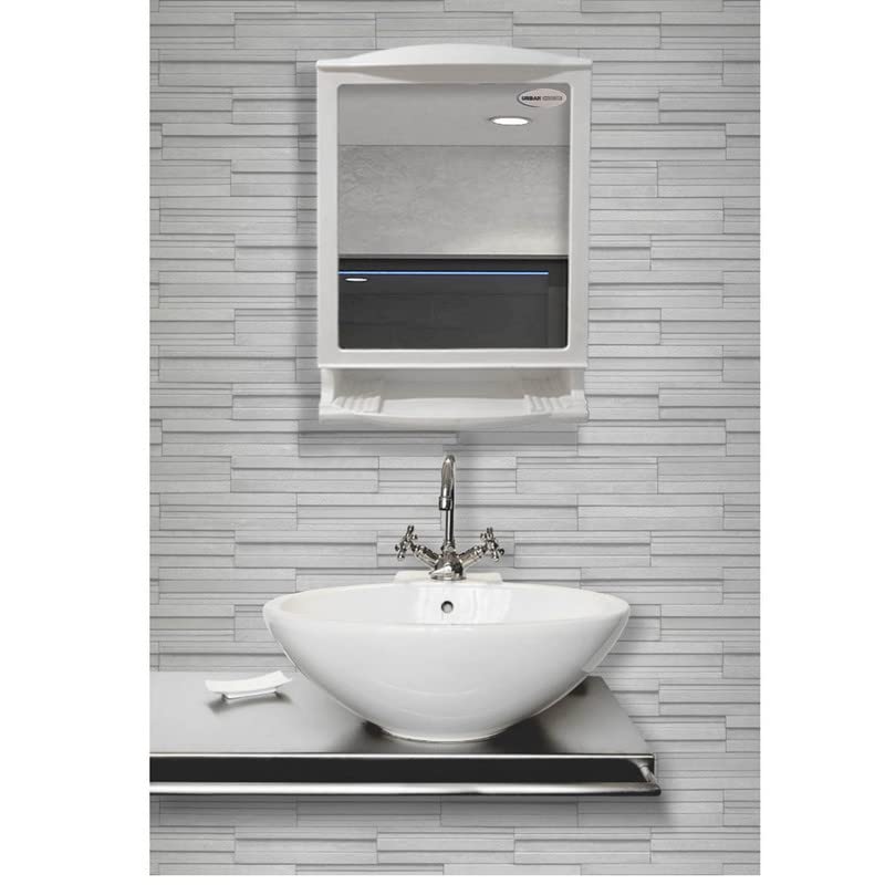 Urban Choice Urban Choice Grace Fine Ware Bathroom Cabinet with Mirror Wall Mounted Storage Cabinet with Magnetic Door 4 Inner Shelve Stylish HeavyDuty Plastic Cabinet for Storage Above Washbasin  - Image 1