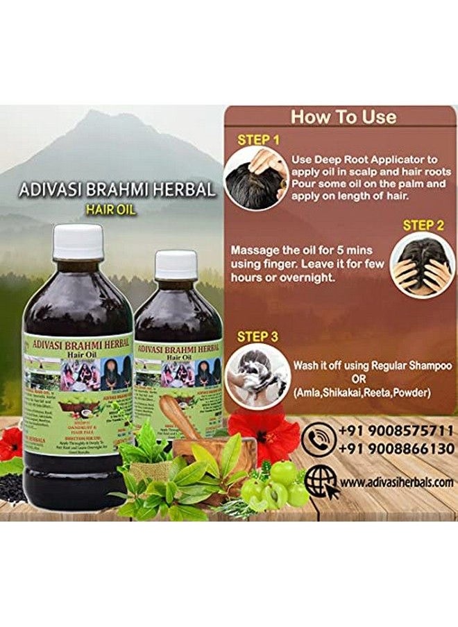 Adivasi Neelambari - Adivasi Brahmi Herbal Hair Oil 500Ml (Basically Made By Pure Adivasi Ayurvedic Herbs) 100% Natural - Image 1