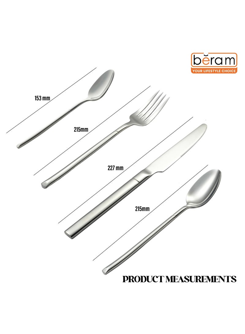 Stainless Gleam Cutlery Set, Stainless Steel Flatware Set, 18/10 Grade, Kitchen Utensils Set, Tableware Set For Home, Restaurants, Hotels and More - Image 5