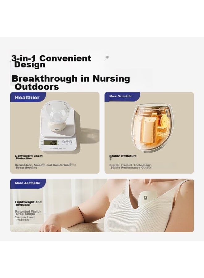 Snow Bear Snowbear Breast Pump, Hands-free Electric Integrated Wearable Fully Automatic Silent Single-sided Portable Breast Pump 3060 - Image 1