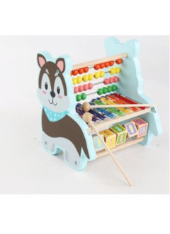 Y&D Wooden Husky Functional Calculation Frame For Children Children's Early Education Puzzle Toys  - Image 1