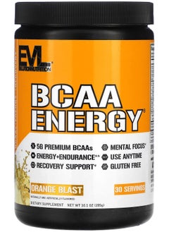 EVLUTION NUTRITION BCAA ENERGY, Orange Blast, 10.1 oz (285 g) 