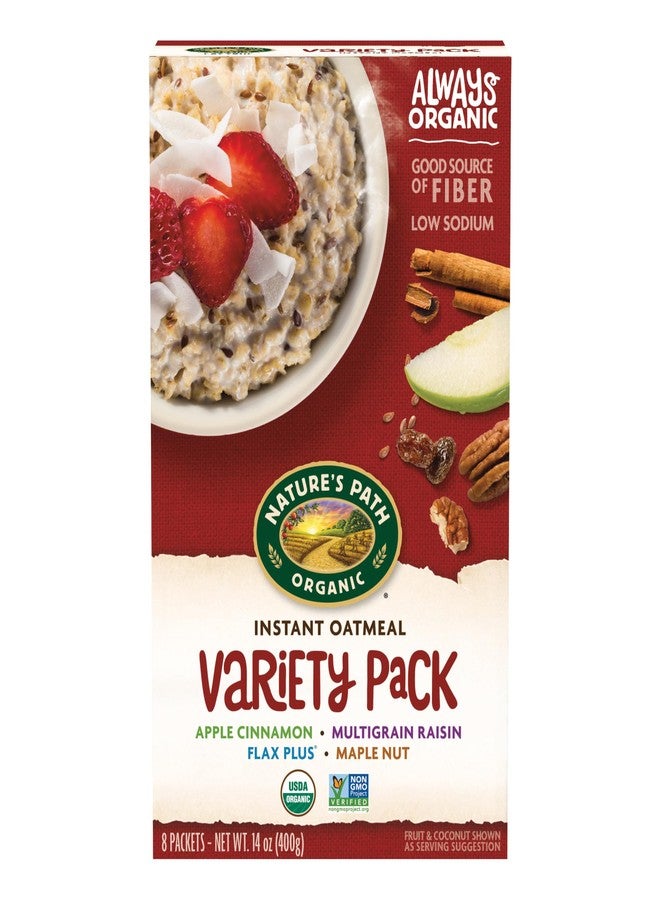 Nature's Path Organic Variety Pack Instant Oatmeal, 14 oz (Pack of 1), Non-GMO - Image 1