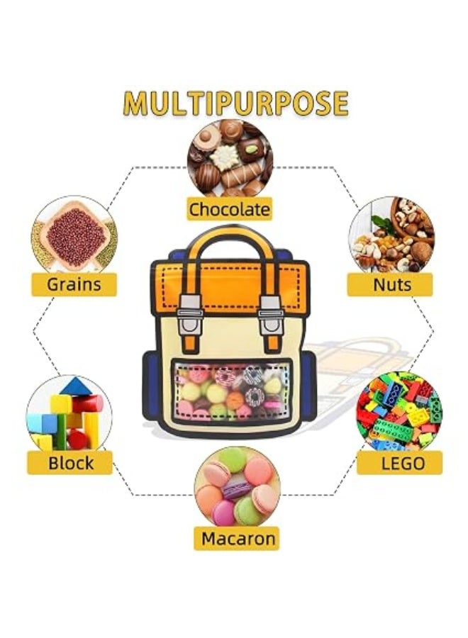 Kidzilla Durable PE Gift Bags for School Events Parties and Classroom Giveaways - Pack of 10, 24 x 28 cm - Image 3