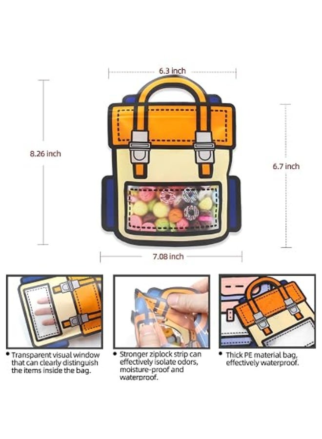 Kidzilla Durable PE Gift Bags for School Events Parties and Classroom Giveaways - Pack of 10, 24 x 28 cm - Image 4