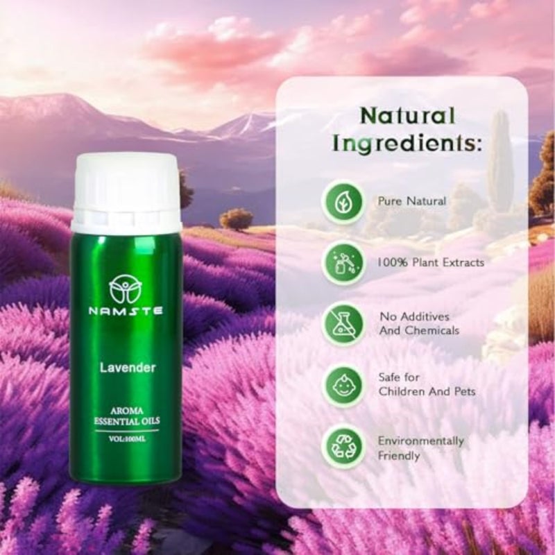 Aromatherapy Oil for Diffusers 3.38 Fl. Oz Pure Natural Essential Oil in Amber Glass Bottle for Relaxation and Sleep - Image 3