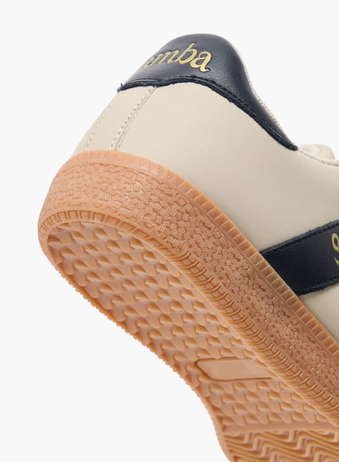 SAMBA Womens' Panelled Lace-Up Sneakers - Image 5