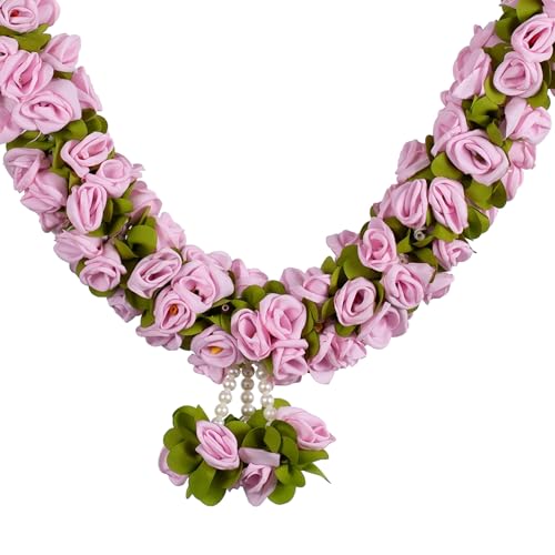 Daedal Crafters Flower Garland for Pooja Mandir Decoration, Hanging Mala for Photo Frame, Decorative Haar Mala for God Idols, Photo Frames of Loved Ones, Ancestors, Pitra & Pooja Room Décor (40 inch) - Image 5