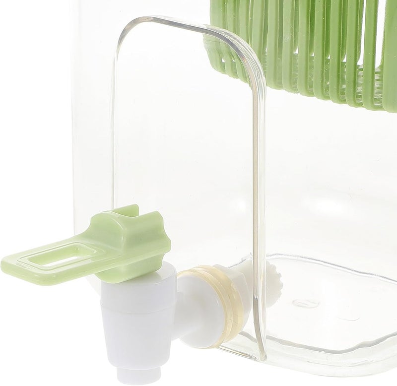 Beverage Dispenser Cold Water Jug 2l Food-grade Plastic with Faucet Green Large Capacity Refrigerator Water Pitcher for Home Kitchen Party - Image 3