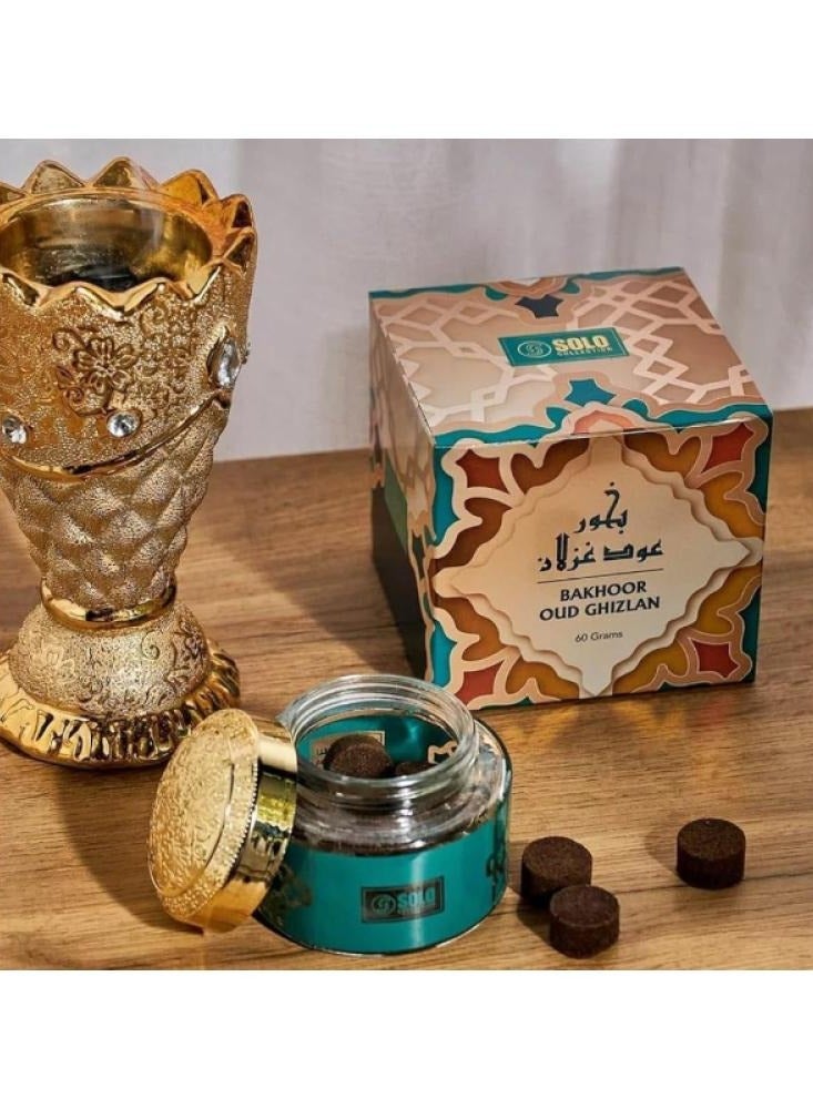 مجموعة سول بخور عود غزلان 60 جرام - Image 2