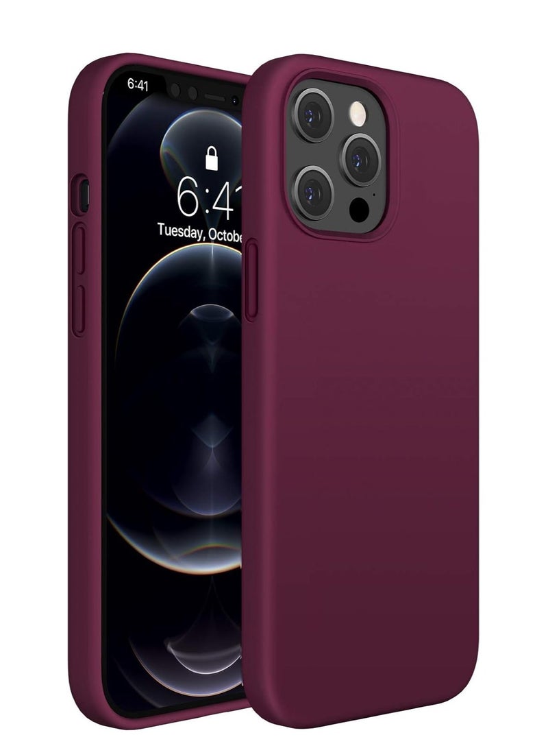 iPhone 13 Pro Max Case Cover Silky-Soft Touch Full-Body Protective Case with Microfiber Lining Cover For iPhone 13 Pro Max 6.7-inch - Image 1