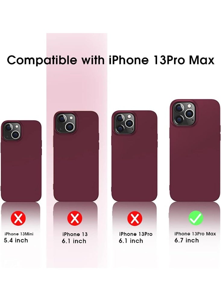 iPhone 13 Pro Max Case Cover Silky-Soft Touch Full-Body Protective Case with Microfiber Lining Cover For iPhone 13 Pro Max 6.7-inch - Image 2