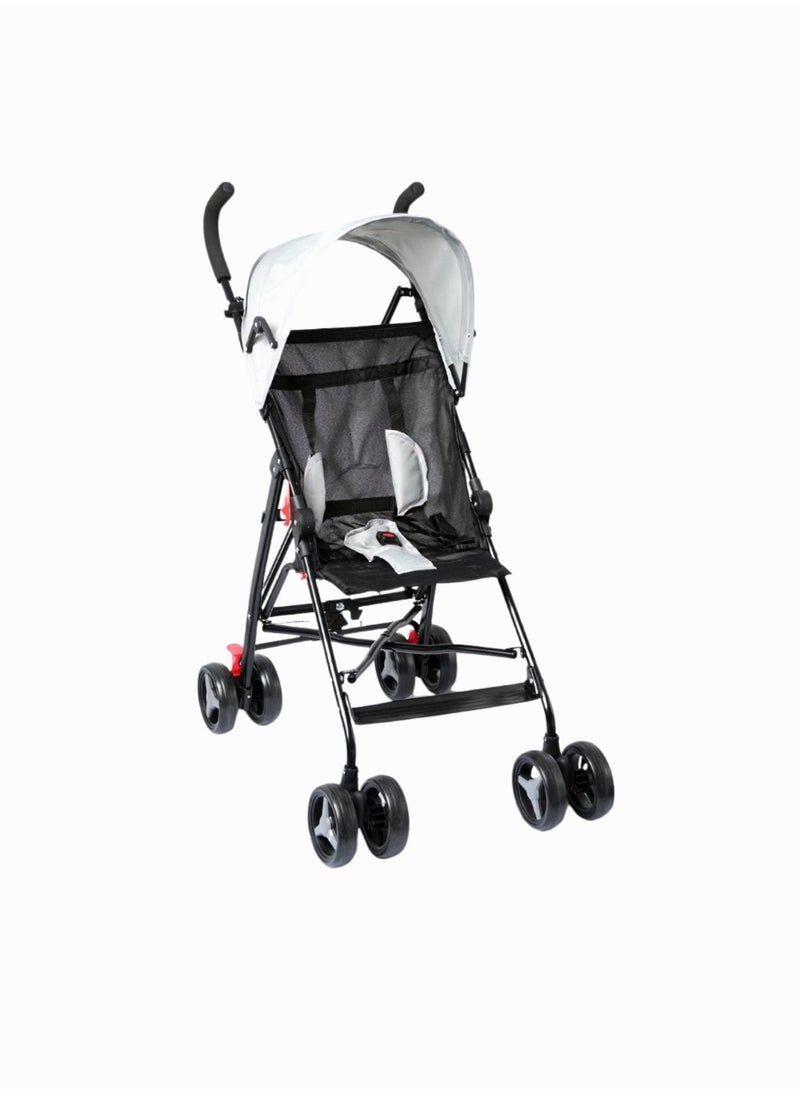 Moms Magic Baby Stroller – Fixed Backrest, 5-Point Safety Harness, Rear Wheel Suspension, Secondary Lock – Suitable for 6 to 36 Months  - Image 1