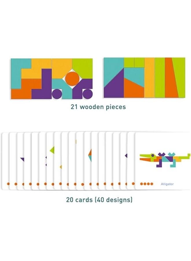 Wooden Colorful Block Buddies - Image 4