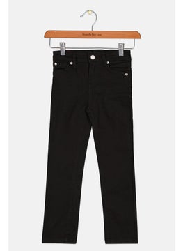 7 FOR ALL MANKIND Kids Boy Skinny Fit Denim Jean, Black  - Image 1