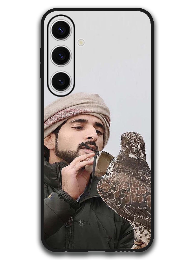 Theodor Protective Case Anti Scratch Shock Proof Bumper Cover For Samsung Galaxy S24 FE Sheikh Hamdan Loving His Eagle - Image 1