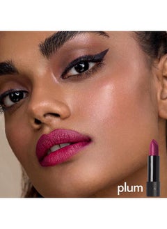 Ruby's Organics Semi-Matte Lipstick For Women, Hydrating And Highly Pigmented, Moisturizing & Non Drying, Lightweight & Long Lasting Formula, Lip Makeup, Paraben-Free, Plum, 3.7G  - Image 5