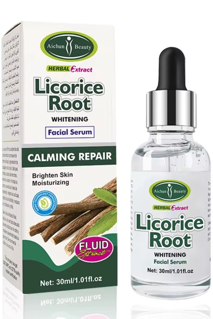Aichun beauty Licorice Root Whitening Facial Serum for Brighten Skin and Moisturizing 30ml - Image 1