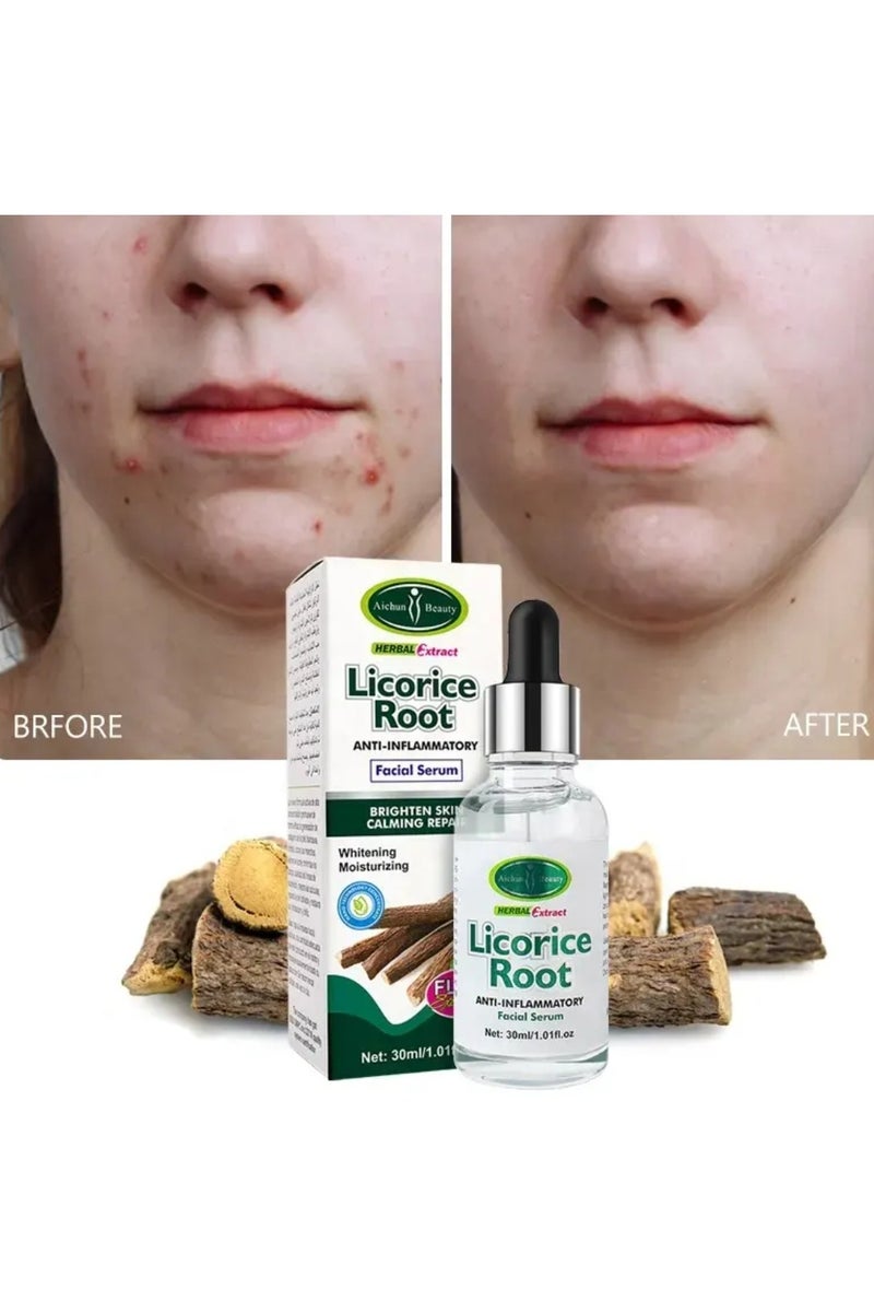 Aichun beauty Licorice Root Whitening Facial Serum for Brighten Skin and Moisturizing 30ml - Image 2