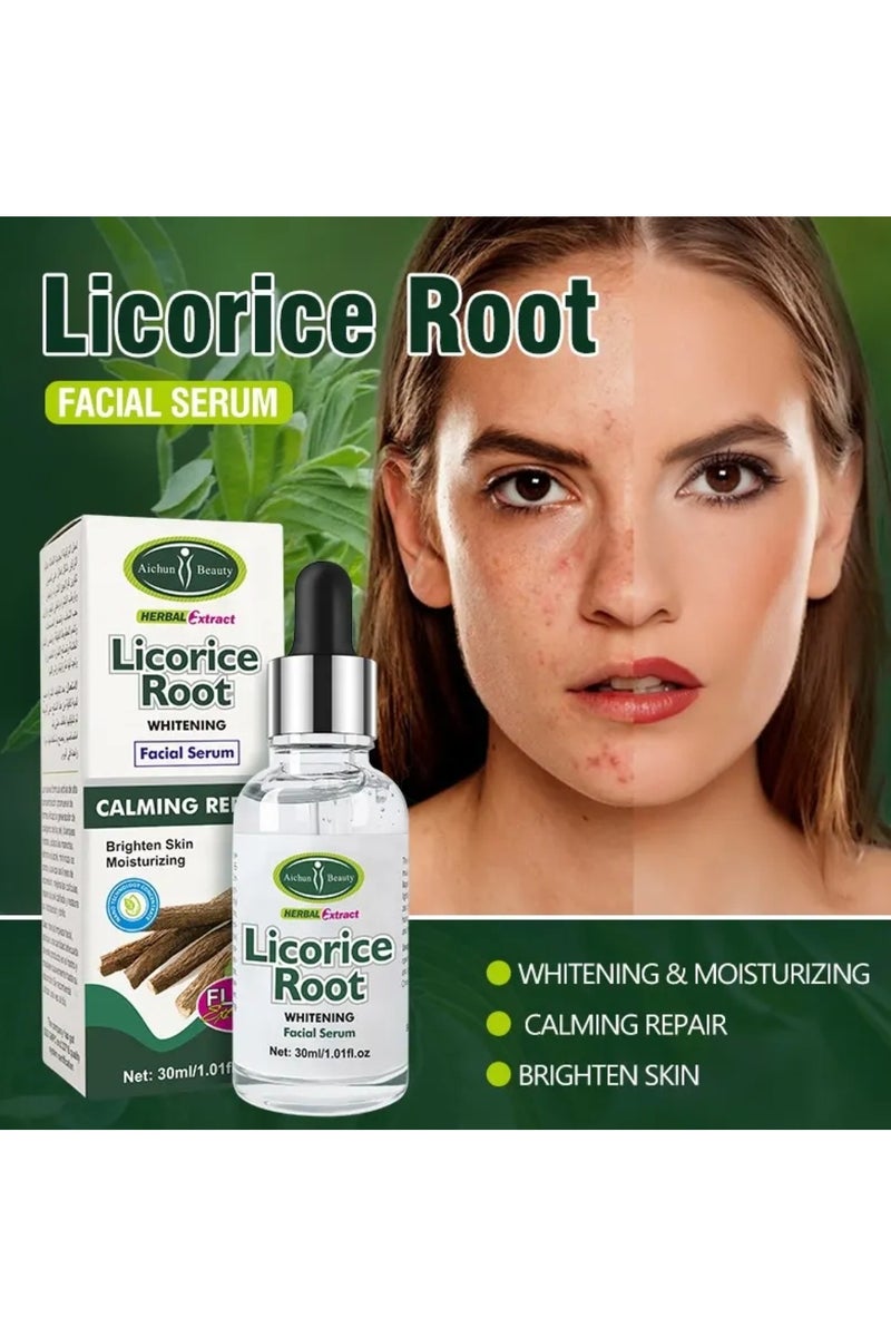 Aichun beauty Licorice Root Whitening Facial Serum for Brighten Skin and Moisturizing 30ml - Image 3