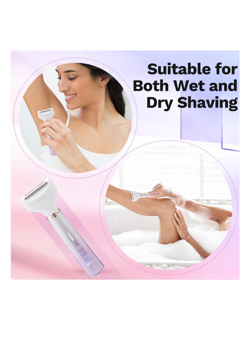Generic - Electric Razors for Women, BestMal Bikini Trimmer 5 in 1 Electric Shaver Razor for Women Wet/Dry Face Razors for Face Nose Eyebrow Arms Armpit Legs Pubic Area Painless Facial Hair Removal for Women - Image 1