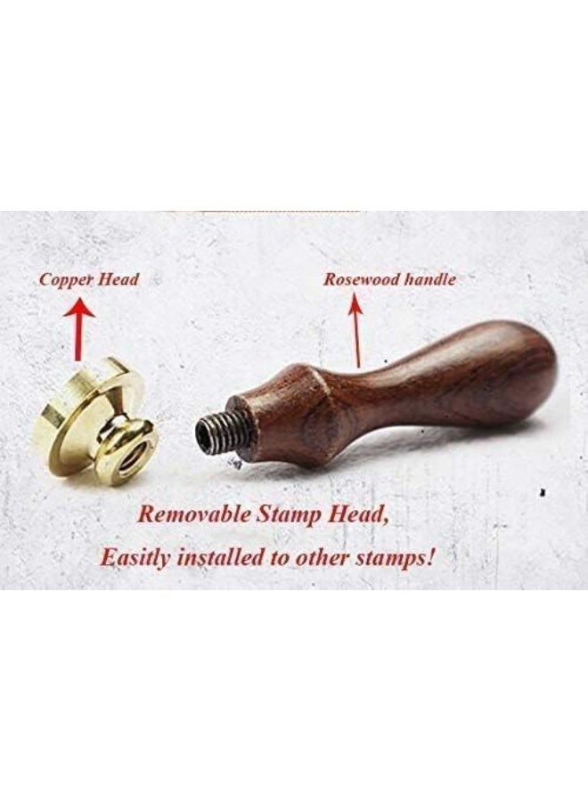 MDLG Vintage Santa Claus Monogram Wax Seal Sealing Stamp Envelope Embellishment Wedding Invitation Christmas Card Snail Mail Gift Wrapping Wine Package Wax Seal Stamp Rosewood Handle Set - Image 2