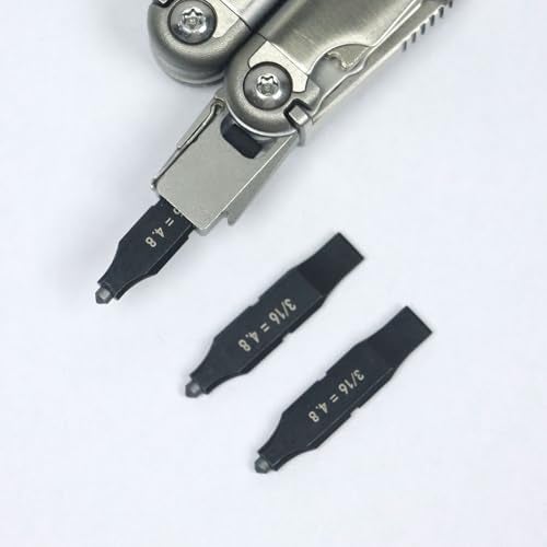 Cosmedge 3Pack Glass Breaker Bit Set for Leatherman, Replacement Double-Ended Flat Screwdriver Bits,Tungsten Carbide Glass Breaking Tip + 3/16 Flat Head for Leatherman Multitool Accessories (S2 Steel) - Image 1