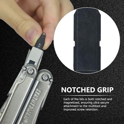 Cosmedge 3Pack Glass Breaker Bit Set for Leatherman, Replacement Double-Ended Flat Screwdriver Bits,Tungsten Carbide Glass Breaking Tip + 3/16 Flat Head for Leatherman Multitool Accessories (S2 Steel) - Image 3