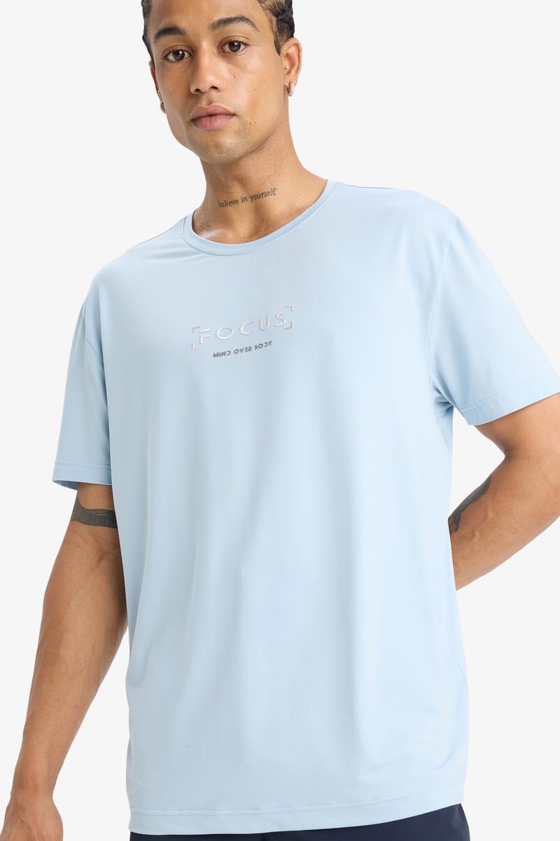 DeFacto Man Standard Fit Crew Neck Printed T Shirt - Image 2