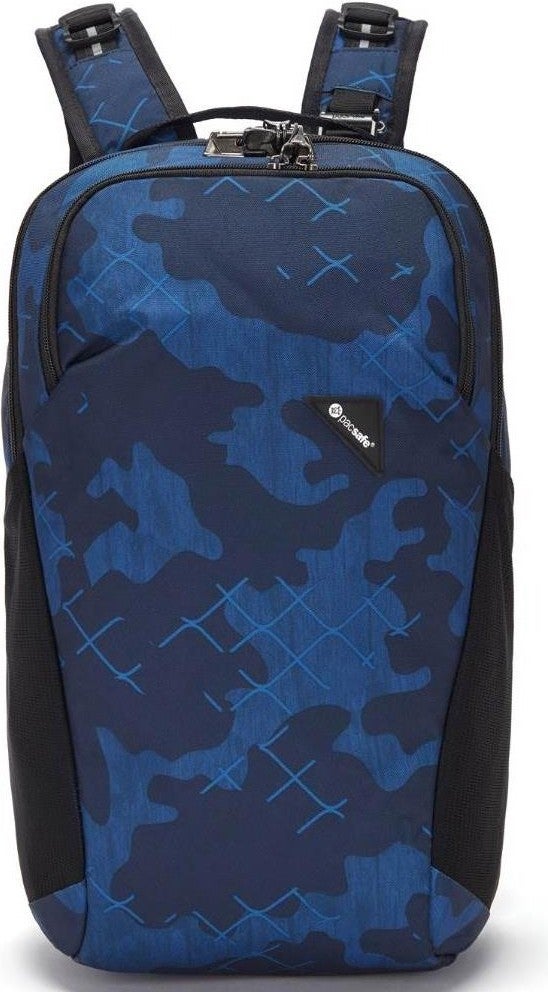 Pacsafe Vibe 20 Anti-Theft 20L Backpack-Blue-Camouflage  - Image 1