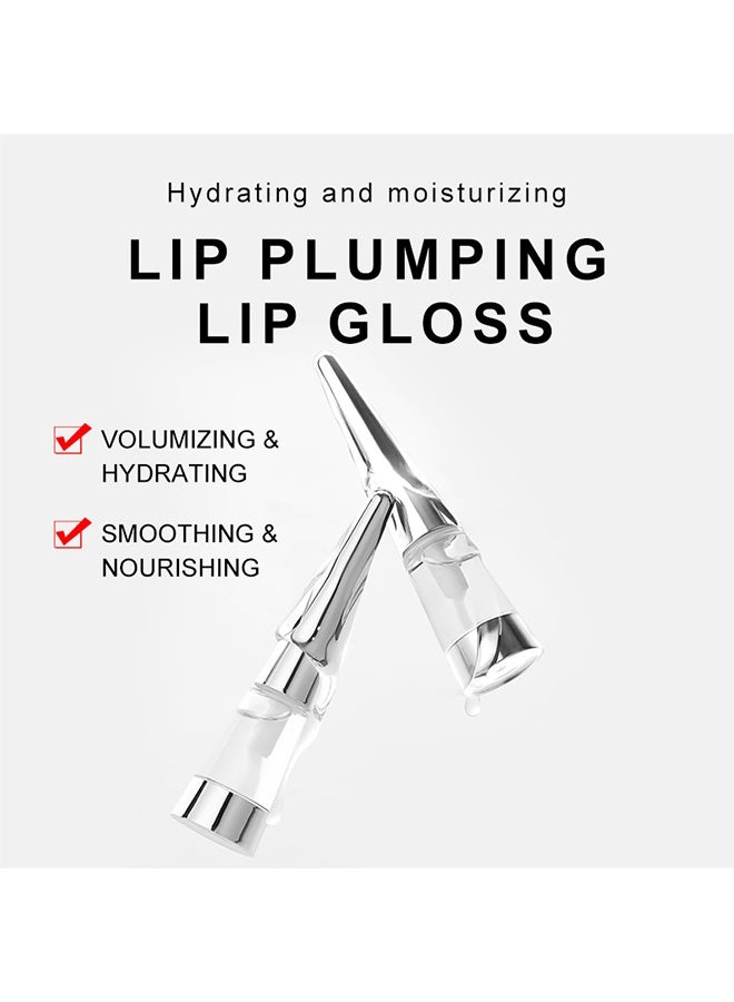 ك أو إي سي مكثف شفاه قوي، ملمع شفاف لزيادة الامتلاء فوراً ولامع، مكثف شفاه قوي، ملمع شفاه ريدل شوت، مرطب، شفاف، ملمع شفاه، خالٍ من العطور، مستحضرات تجميل كورية - Image 2