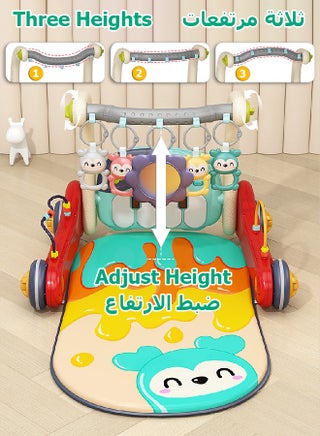 3 in 1 Baby Walker - Piano Fitness Rack - Built-in Music, Light - Adjustable Height - Help Baby Walk - Baby Car - Baby Gym - view 3