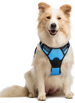 Rabbitgoo rabbitgoo Dog Harness Medium No Pull Pet Harness with 2 Leash Clips, Adjustable Soft Padded Pet Vest Harness, Reflective No-Choke with Easy Control Handle for Training or Walking  - Image 1