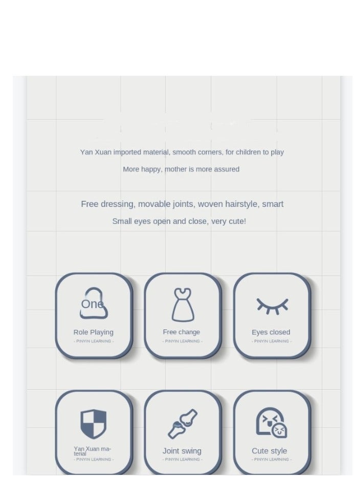 XiuWoo Clothes Changing Girl's Toy Doll Fashion Models Beauty Princess Baby Lovely Dolls Perfect Birthday Gifts - Image 5