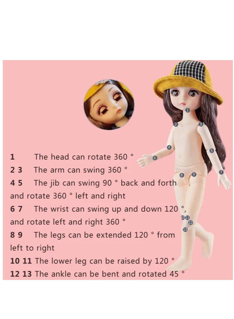 XiuWoo Clothes Changing Girl's Toy Doll Fashion Models Beauty Princess Baby Lovely Dolls Perfect Birthday Gifts - Image 4