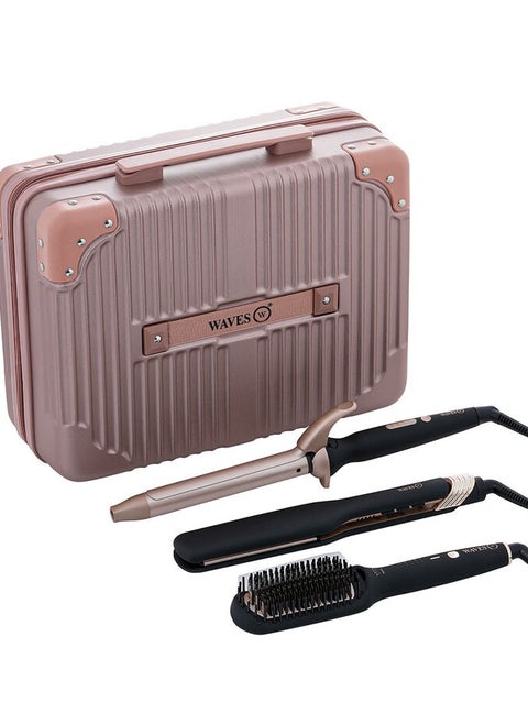 Deraah Triple Waves styling kit with bag