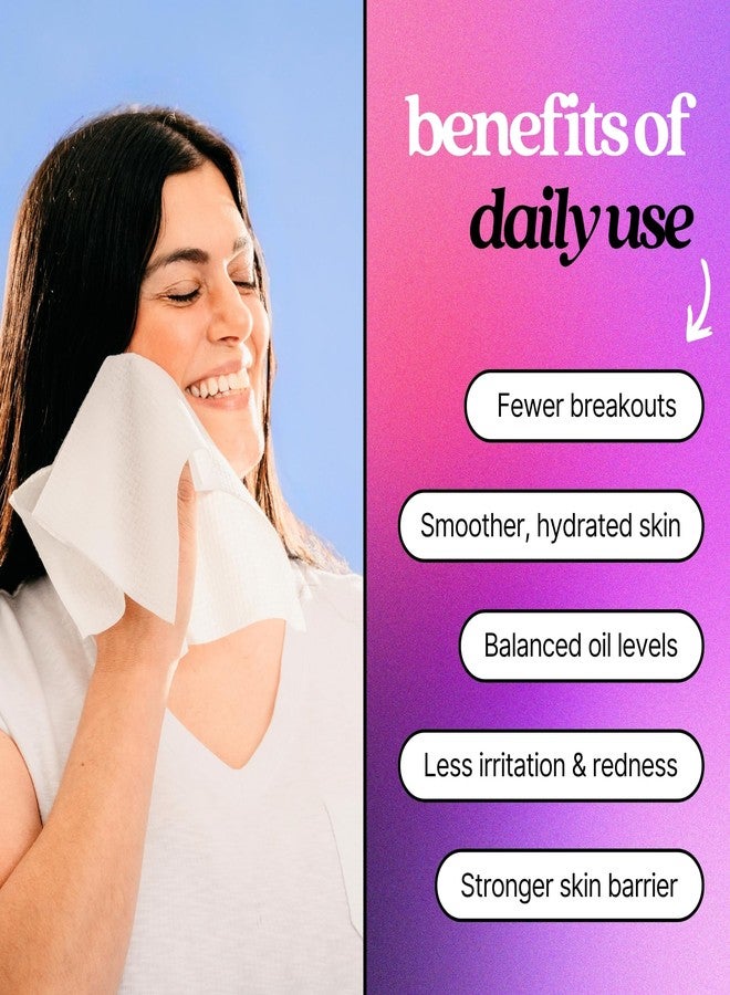 pureskin Daily Clean Facial Towels, 100% Biodegradable Pure Cotton, Premium Disposable Face Towels, Clinician Recommended, Ultra Soft, Suitable for All Skin Types, 50 count - Image 2