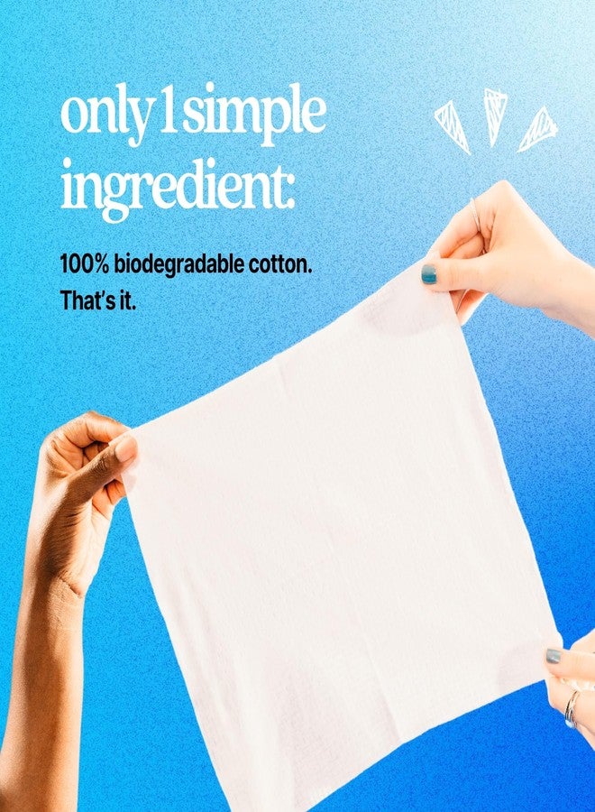 pureskin Daily Clean Facial Towels, 100% Biodegradable Pure Cotton, Premium Disposable Face Towels, Clinician Recommended, Ultra Soft, Suitable for All Skin Types, 50 count - Image 4