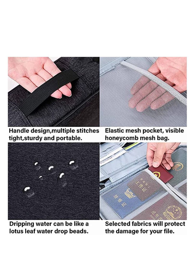 Cool Baby - COOLBABY Document Storage Bag - Document Organizer - Home Office Travel Security Bag with Lock, Multipurpose Document Storage Bag for Laptop, Contracts, Passports, Certificates - Image 1