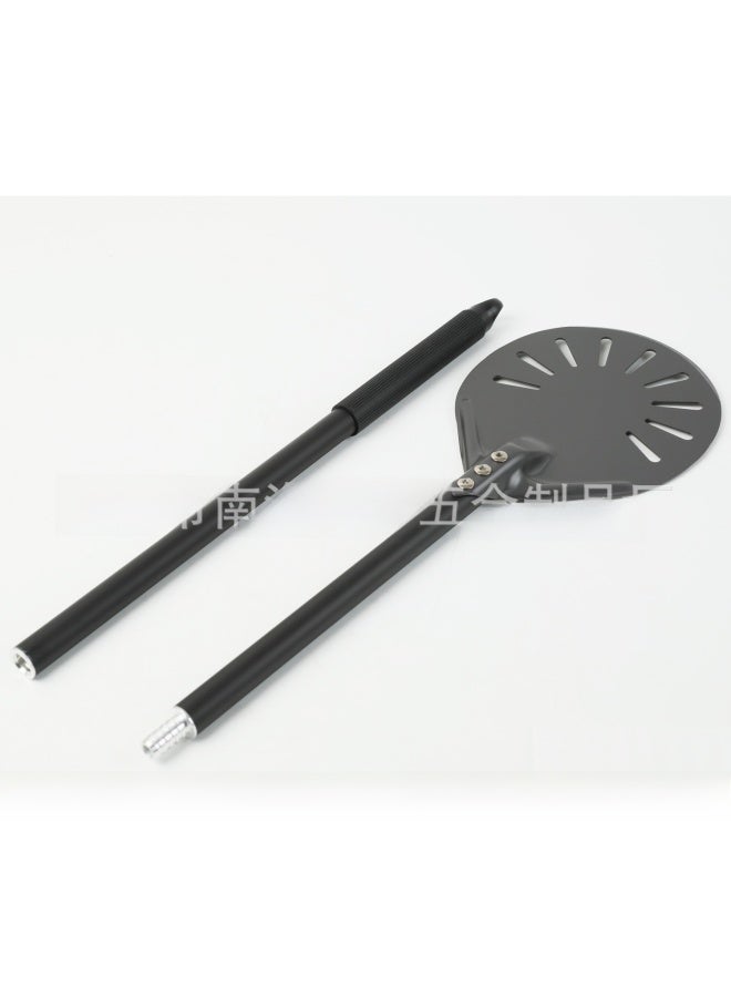 6-inch Round European Bread Shovel Aluminum Alloy Baking Flip Shovel Pizza Extended Handle Punching Pastry-Specifications:6inch Square Shovel 6303 Anode