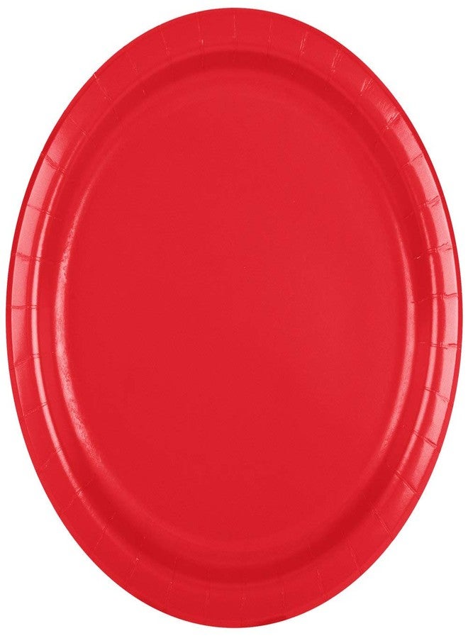 CREATIVE CONVERTING Classic Red, 7" Round Luncheon Plate, 24 ct - Image 1