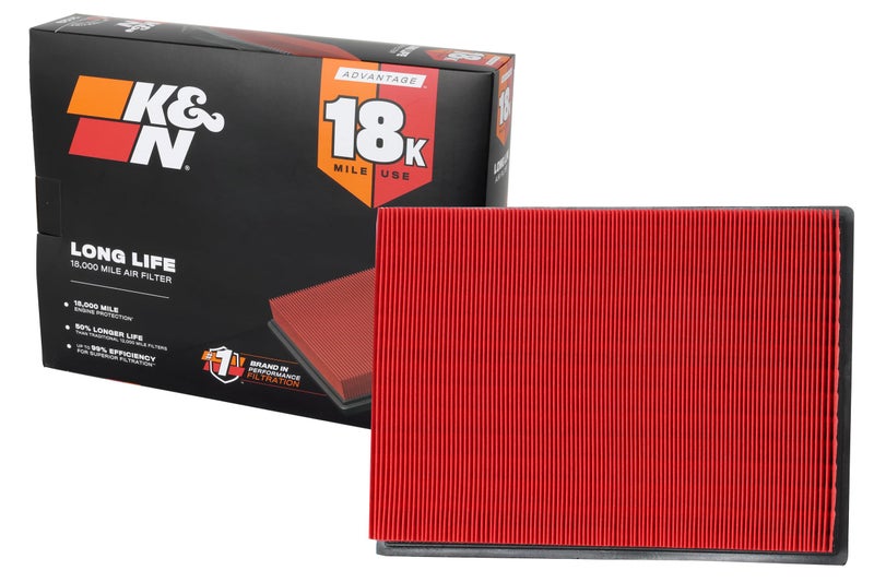 KN Engine Air Filter Long Life 18000 Mile Replacement Air Filter Compatible with 20102019 ToyotaLexus SUV V6V8 4runner GX460 Land Cruiser FJ Cruiser Prado KNA2438