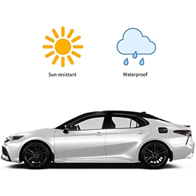 ريحني الكاميرات CKE للجيل الثامن متوافقة مع تويوتا كامري 2024 2023 2022 2021 2020 2019 2018 الإكسسوارات غطاء خزان الوقود للسيارة الزينة غطاء زيت والغاز الزينة الخارجية ملصق بأسلوب ألياف الكربون - Image 4