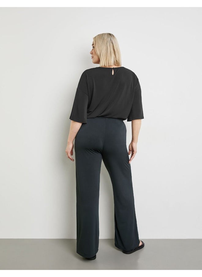 Samoon Slinky Wide Leg Trousers  - Image 2