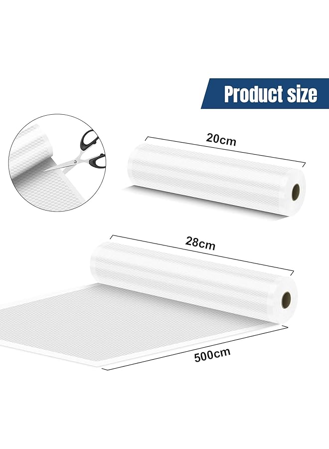 Sumkyle Vacuum Sealer Rolls, Vacuum Sealer Bags,Commercial Grade Food Saver Bags Bpa Free,Food Professional Foil Rolls For All Vacuum Sealers, Microwave & Freezer (2 * 8''X197'', 2 * 11''X197'') - Image 2