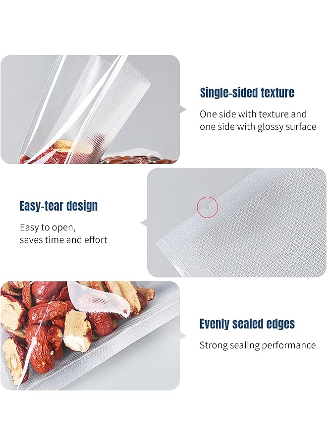 Sumkyle Vacuum Sealer Rolls, Vacuum Sealer Bags,Commercial Grade Food Saver Bags Bpa Free,Food Professional Foil Rolls For All Vacuum Sealers, Microwave & Freezer (2 * 8''X197'', 2 * 11''X197'') - Image 3